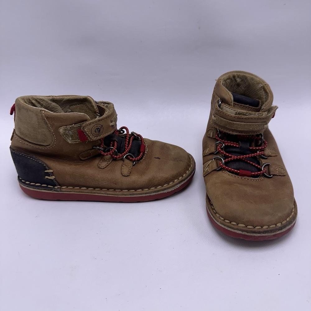 Stride Rite Medallion Bilson Toddler Boys‎ Brown Leather Hiking Boots Size 9.5M